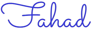 Fahad Pathan's signature logo